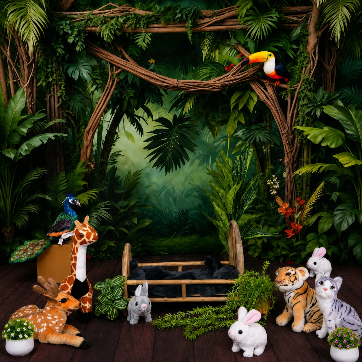 Jungle Safari - Toddler photoshoot theme at Aadhan Creation Chennai